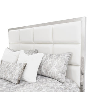 Michael Amini STATE ST. Short Metal Panel Bed (3 Pc)