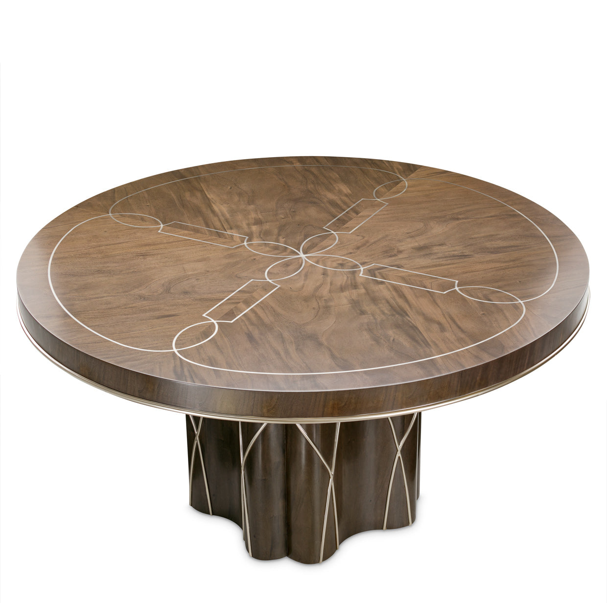 VILLA CHERIE HAZELNUT Round Dining Table (2pc)