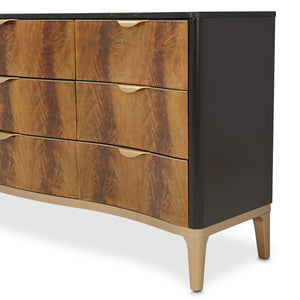 MALIBU CREST CROTCH MAHOGANY Storage Console-Dresser-Sideboard-Credenza