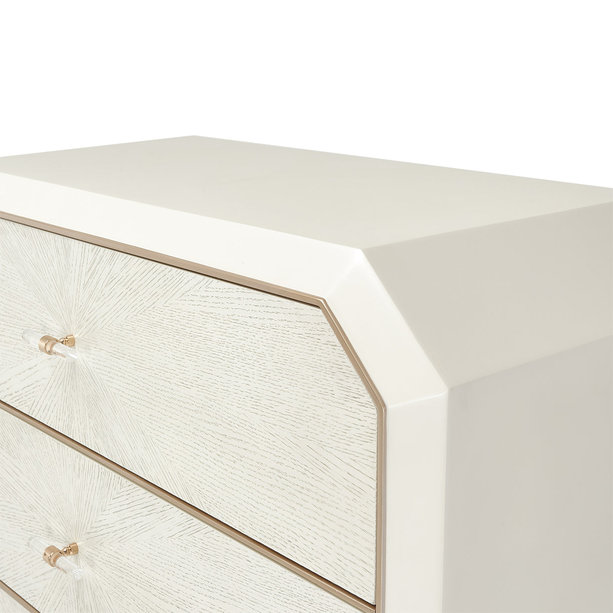 LA RACHELLE 5 Drawer Chest Medium Champagne