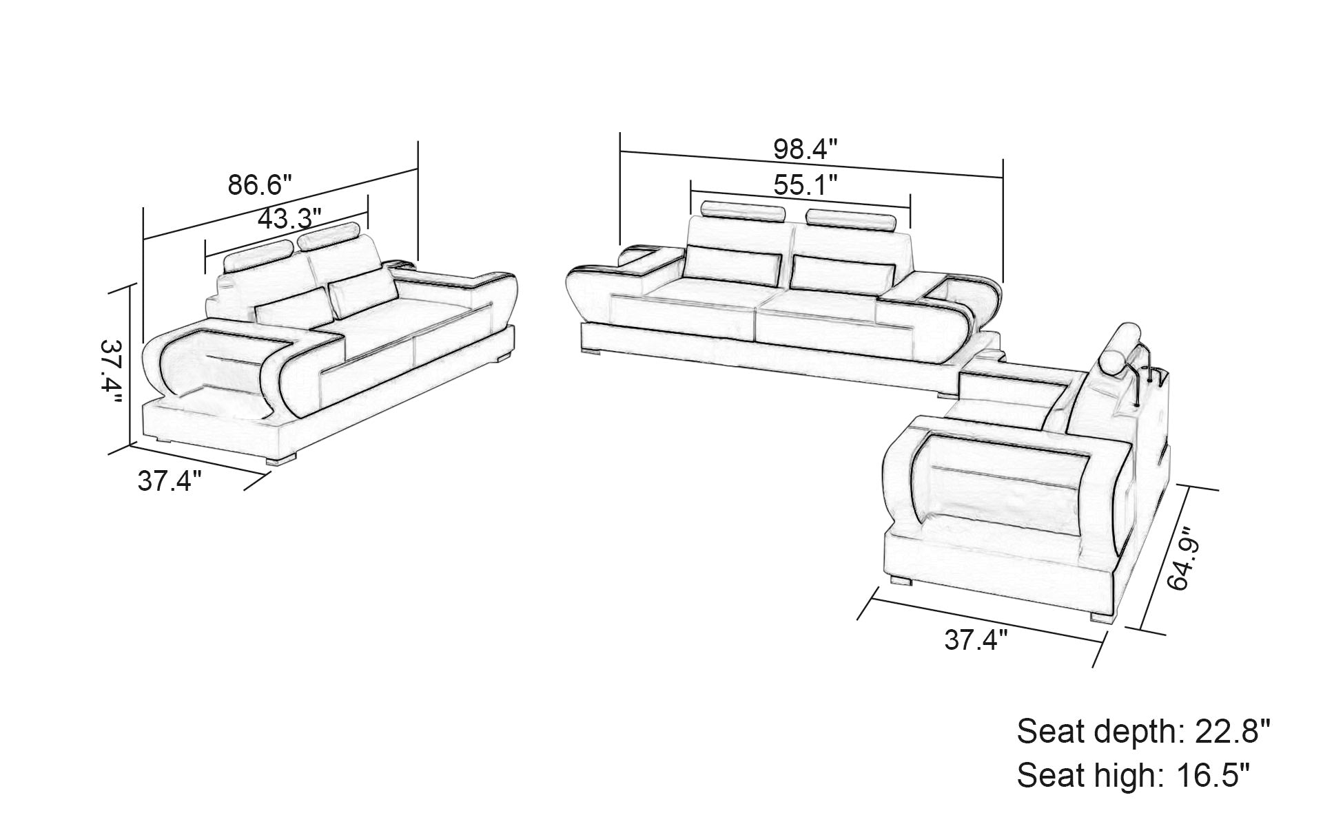 Loveseat Set