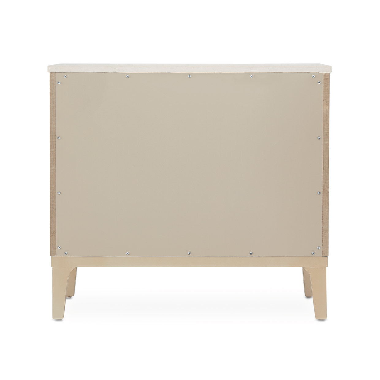 MALIBU CREST Nightstand, 3 Drawer Blush