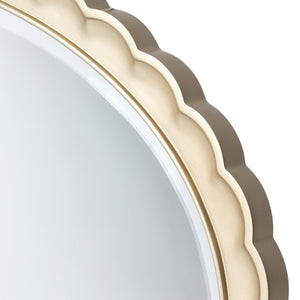 MALIBU CREST Oval Wall Mirror Chardonnay