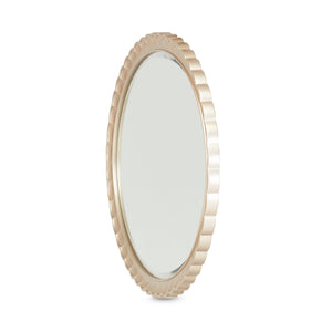 MALIBU CREST Oval Wall Mirror Chardonnay