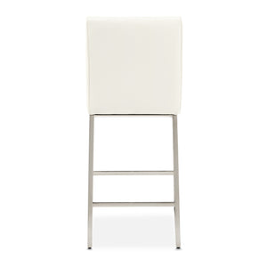 STATE ST. Counter Height Chair Glossy White