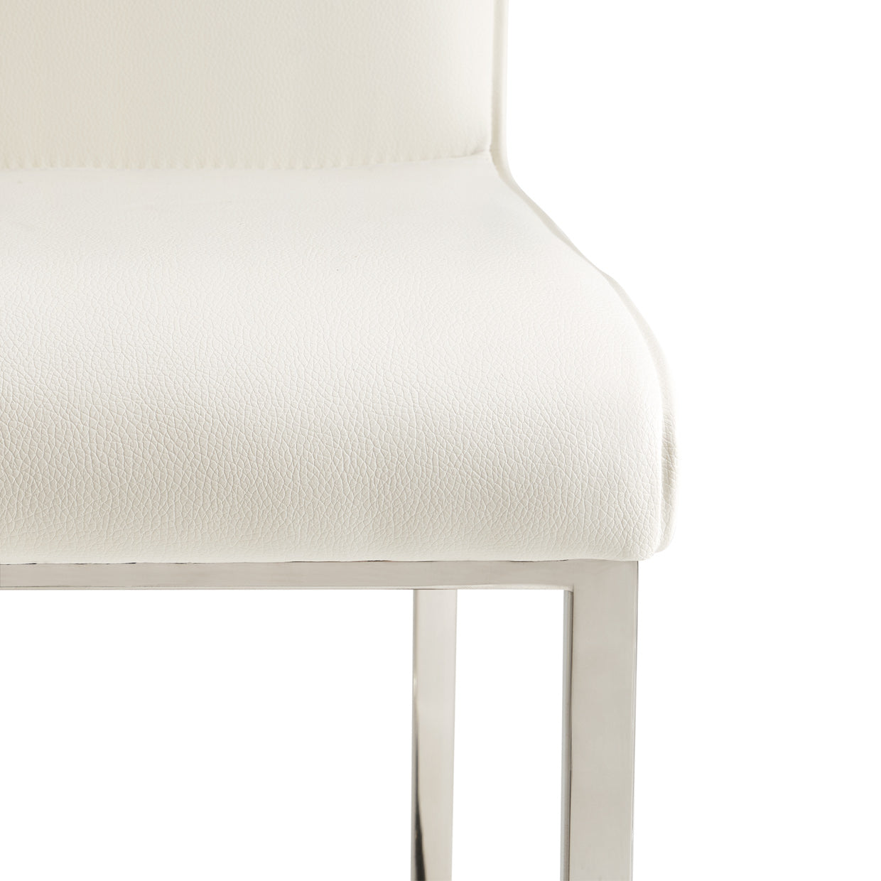 STATE ST. Counter Height Chair Glossy White