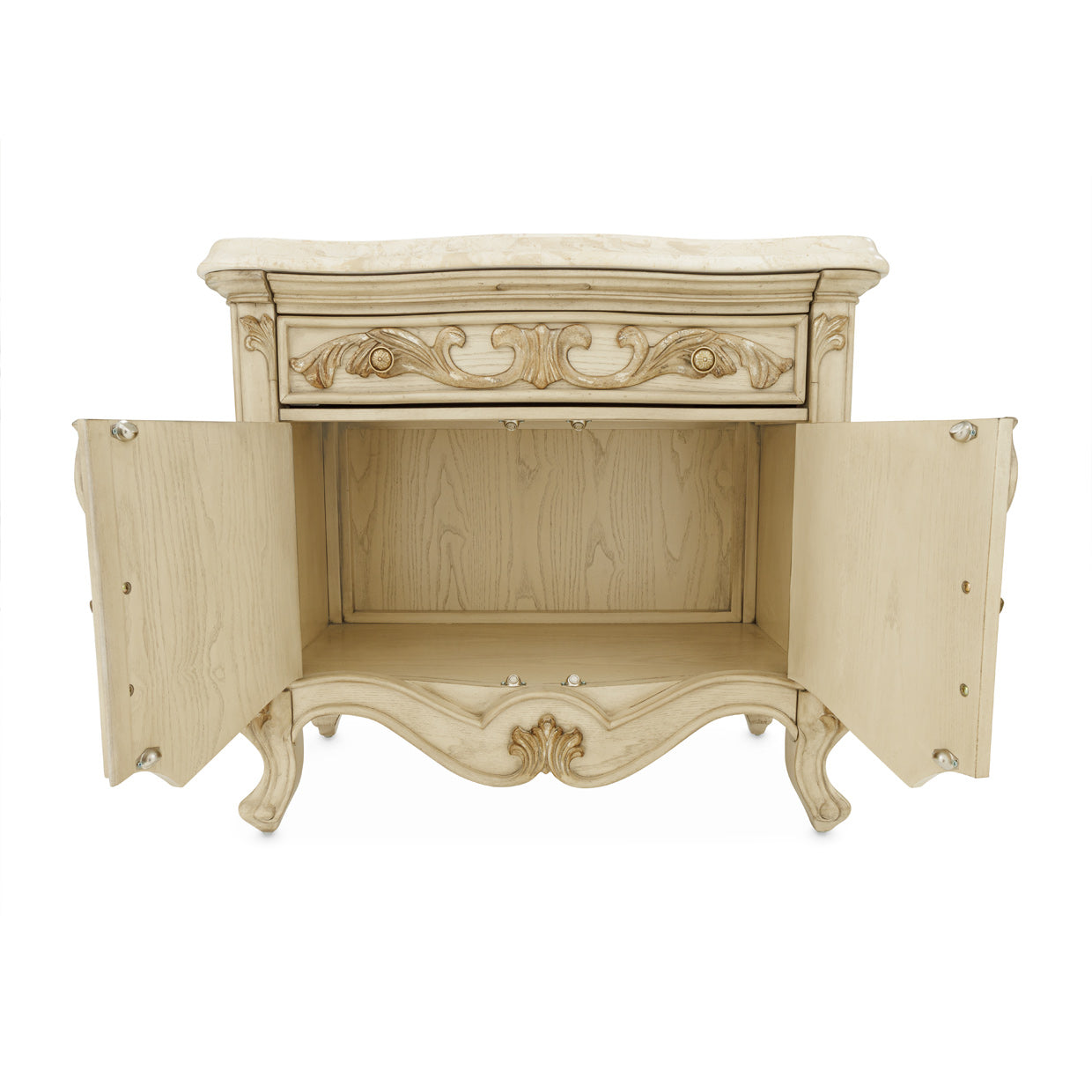 PLATINE DE ROYALE CHAMPAGNE Platine De Royale Nightstand Champagne