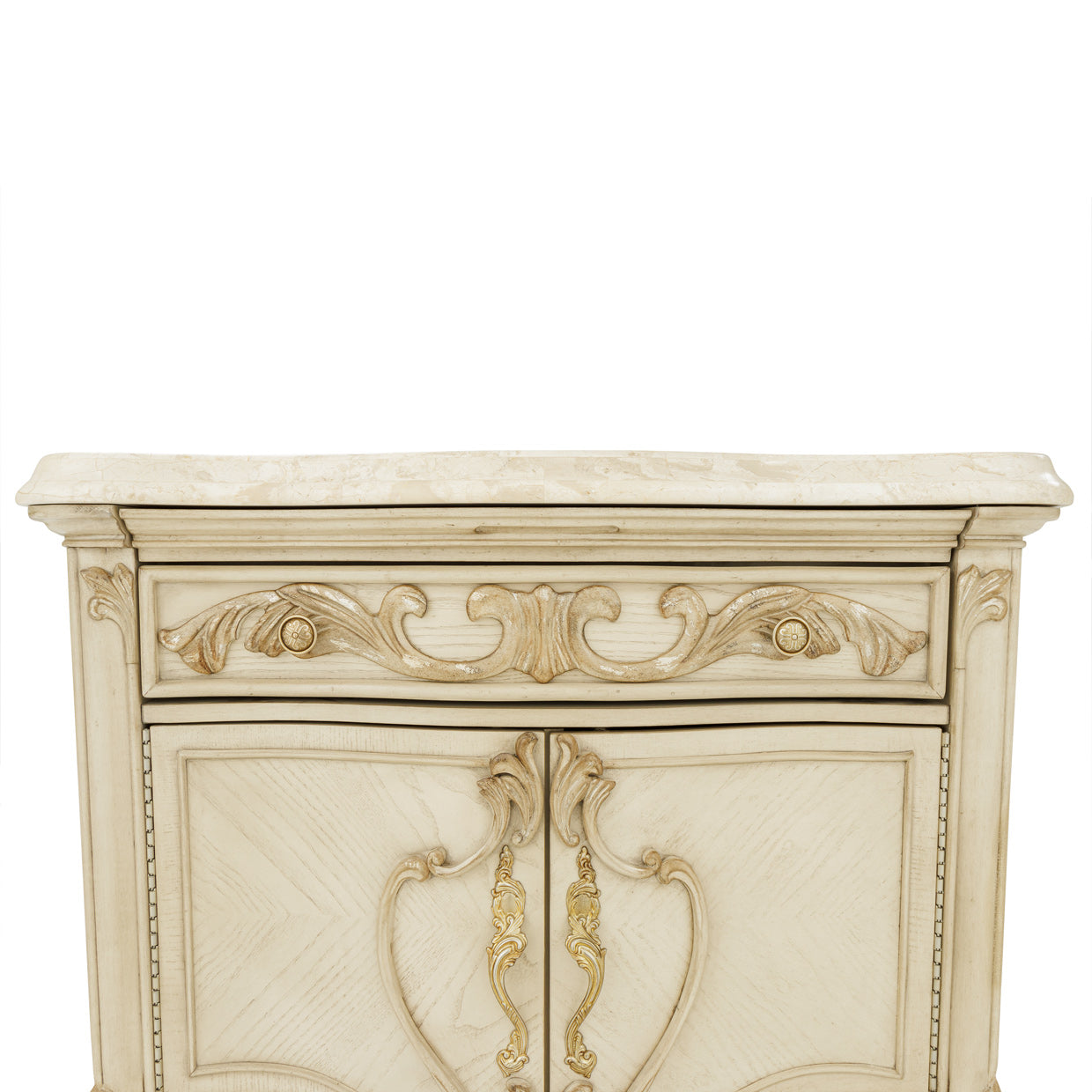 PLATINE DE ROYALE CHAMPAGNE Platine De Royale Nightstand Champagne