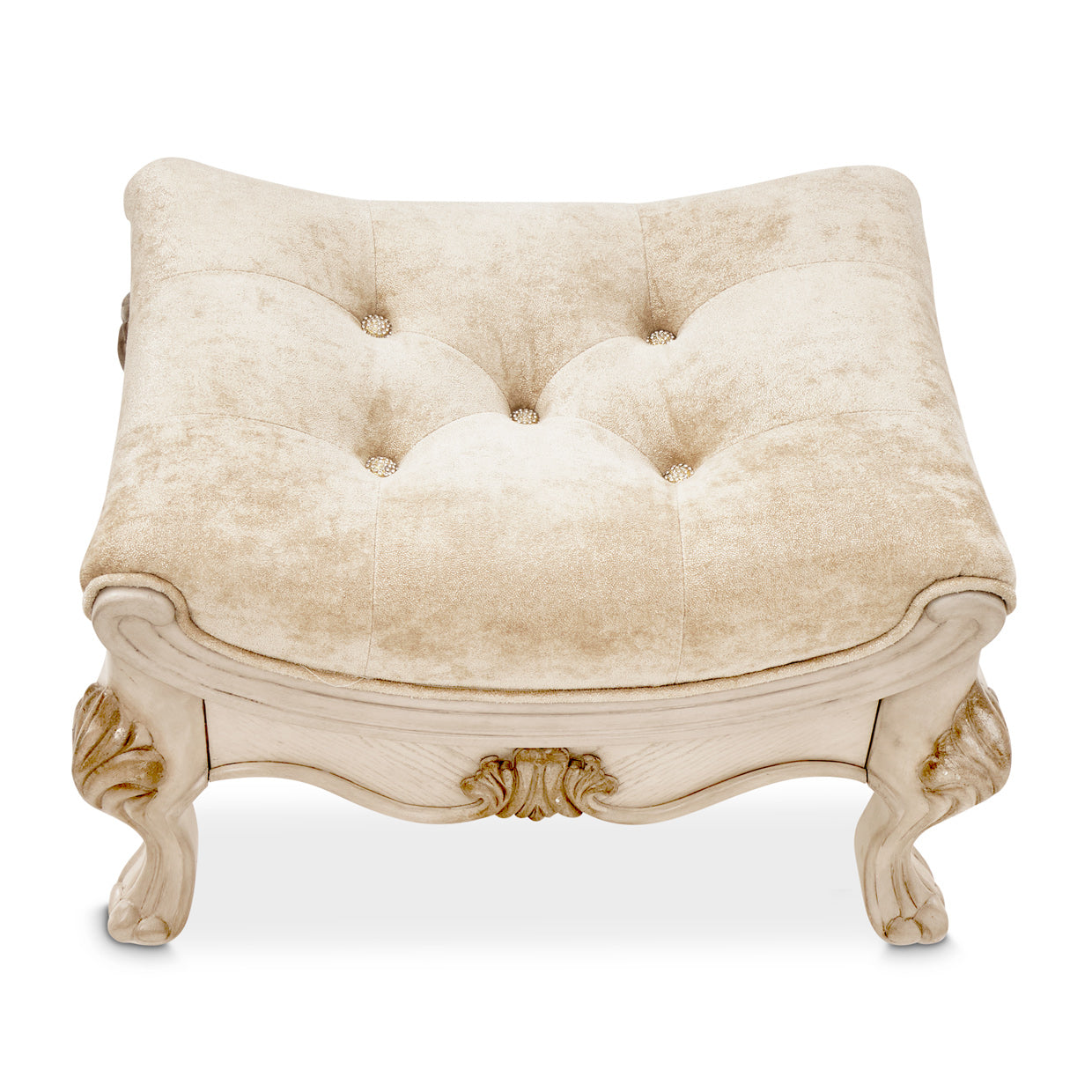 PLATINE DE ROYALE CHAMPAGNE Platine De Royale Vanity Bench Champagne