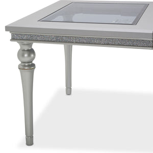 MELROSE PLAZA 4 Leg Upholstered Dining Table