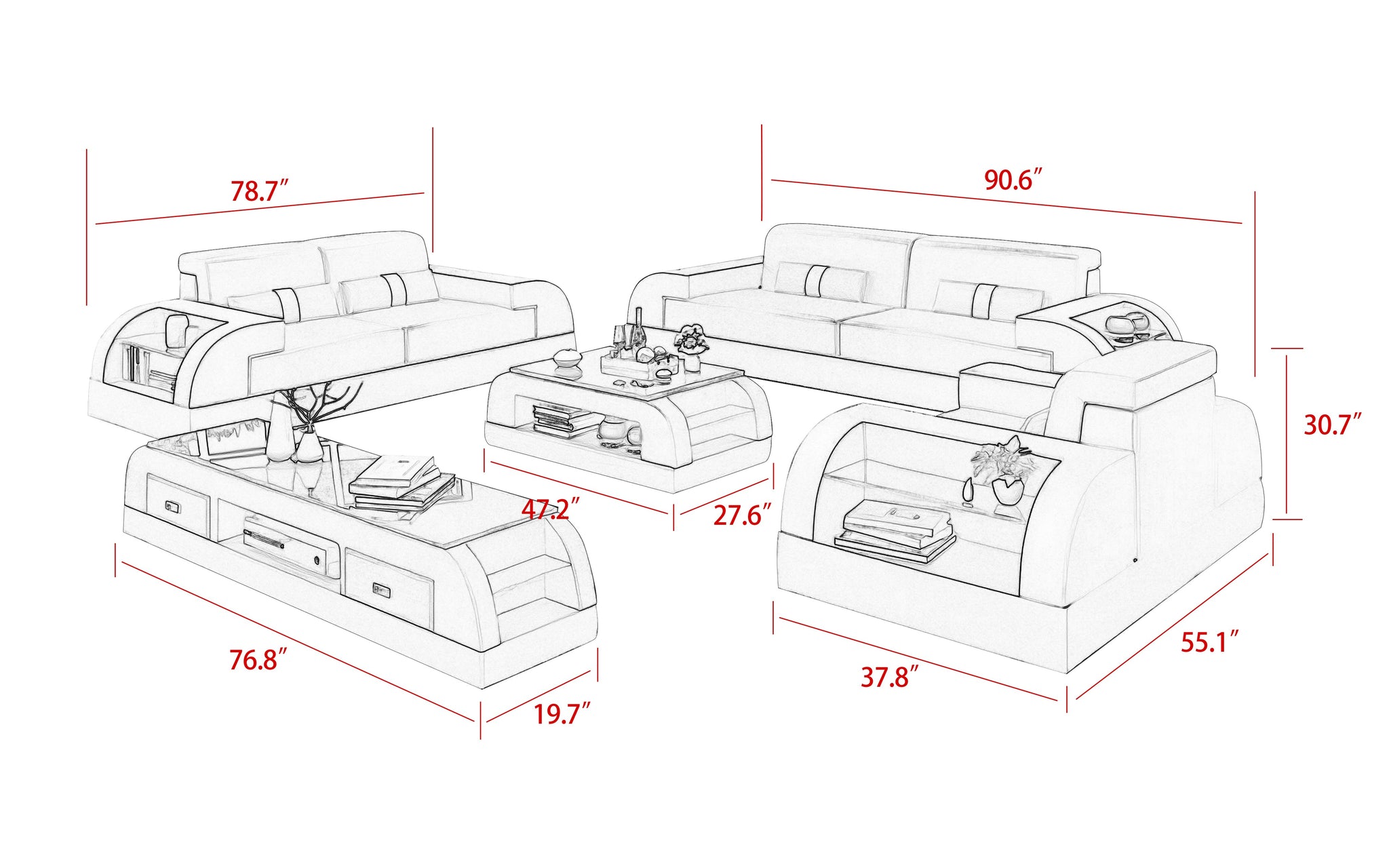 Loveseat Set