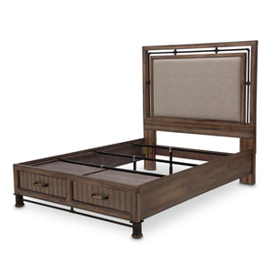 Michael Amini CROSSINGS Panel Bed W/ Drawers