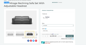 321H Modern Reclining Sectional